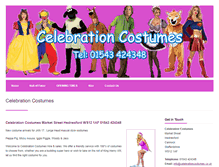 Tablet Screenshot of celebrationcostumes.co.uk